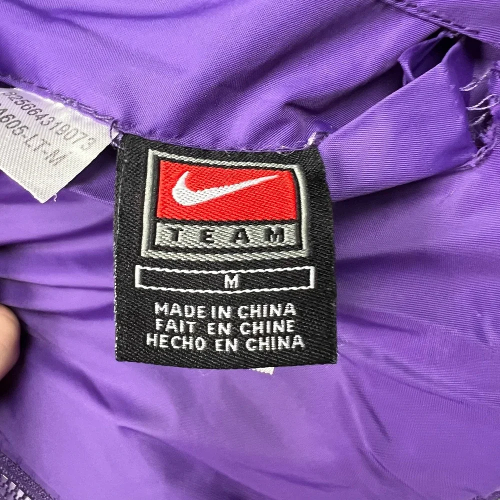 Nike Team LSU Tigers Reversible Varsity Jacket Kids Medium Purple Wool Bomber